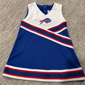 Buffalo Bills Girls White Red and Blue Cheer Dress